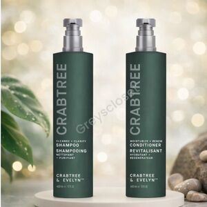CONDITIONER & SHAMPOO SET NEW CRABTREE & EVELYN - 15 fl.oz